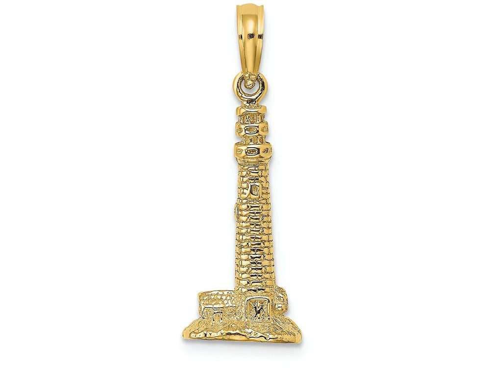 FJC Finejewelers 14k Yellow Gold 3d Cape May NJ Lighthouse Charm