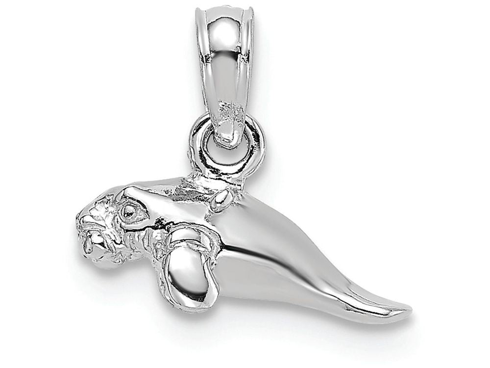 FJC Finejewelers 14k White Gold 3d Mini Manatee Charm