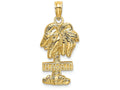 FJC Finejewelers 14k Yellow Gold Hawaii On Palm Tree Charm