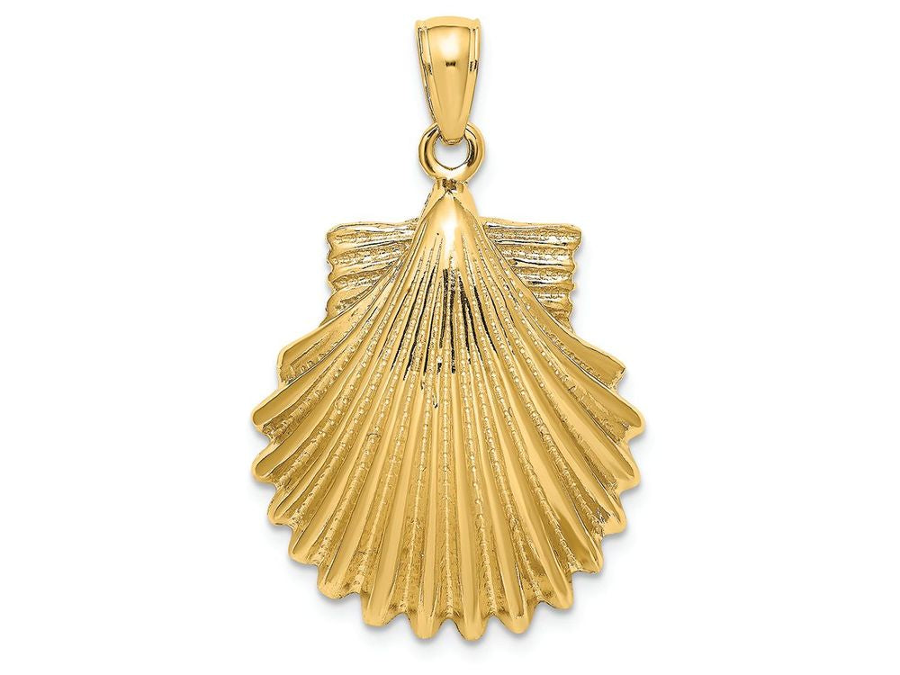 FJC Finejewelers 14k Yellow Gold Scallop Shell Charm