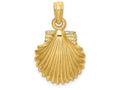 FJC Finejewelers 14k Yellow Gold Scallop Shell Charm
