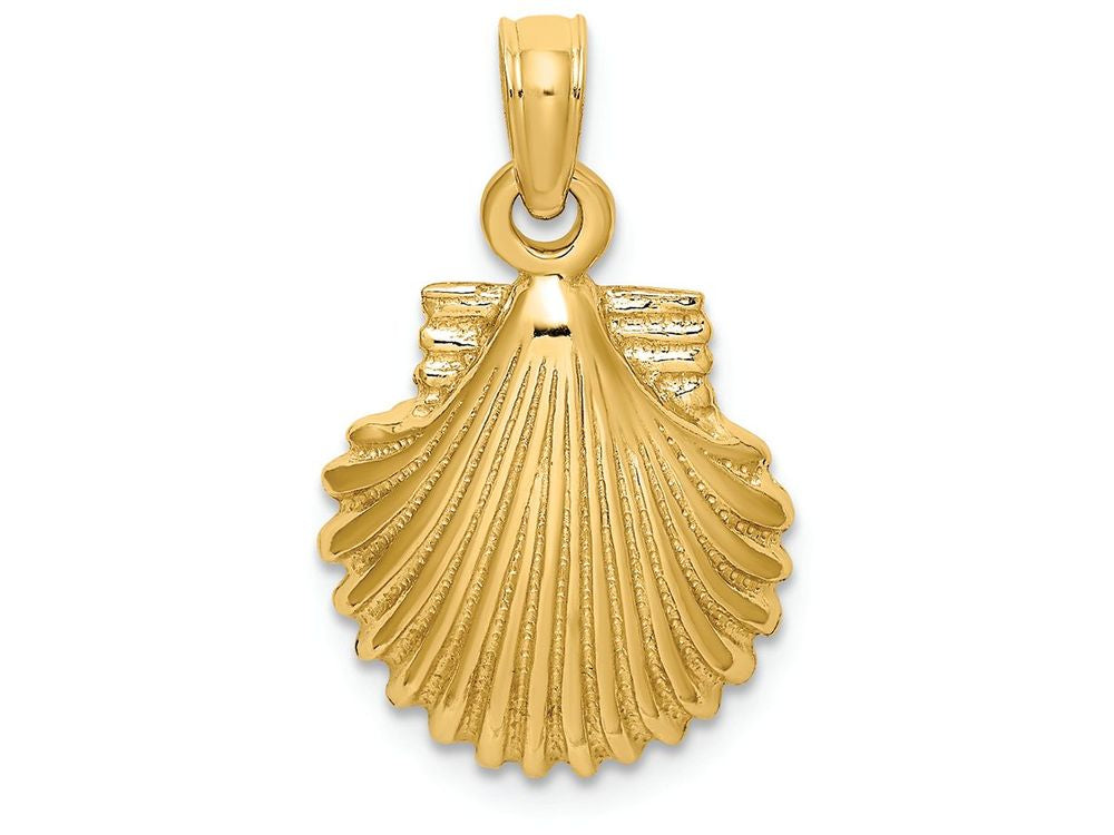 FJC Finejewelers 14k Yellow Gold Scallop Shell Charm