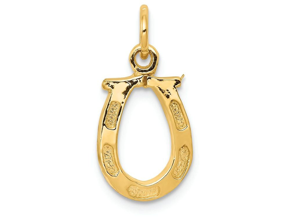 FJC Finejewelers 14k Yellow Gold Solid Polished Horseshoe Charm