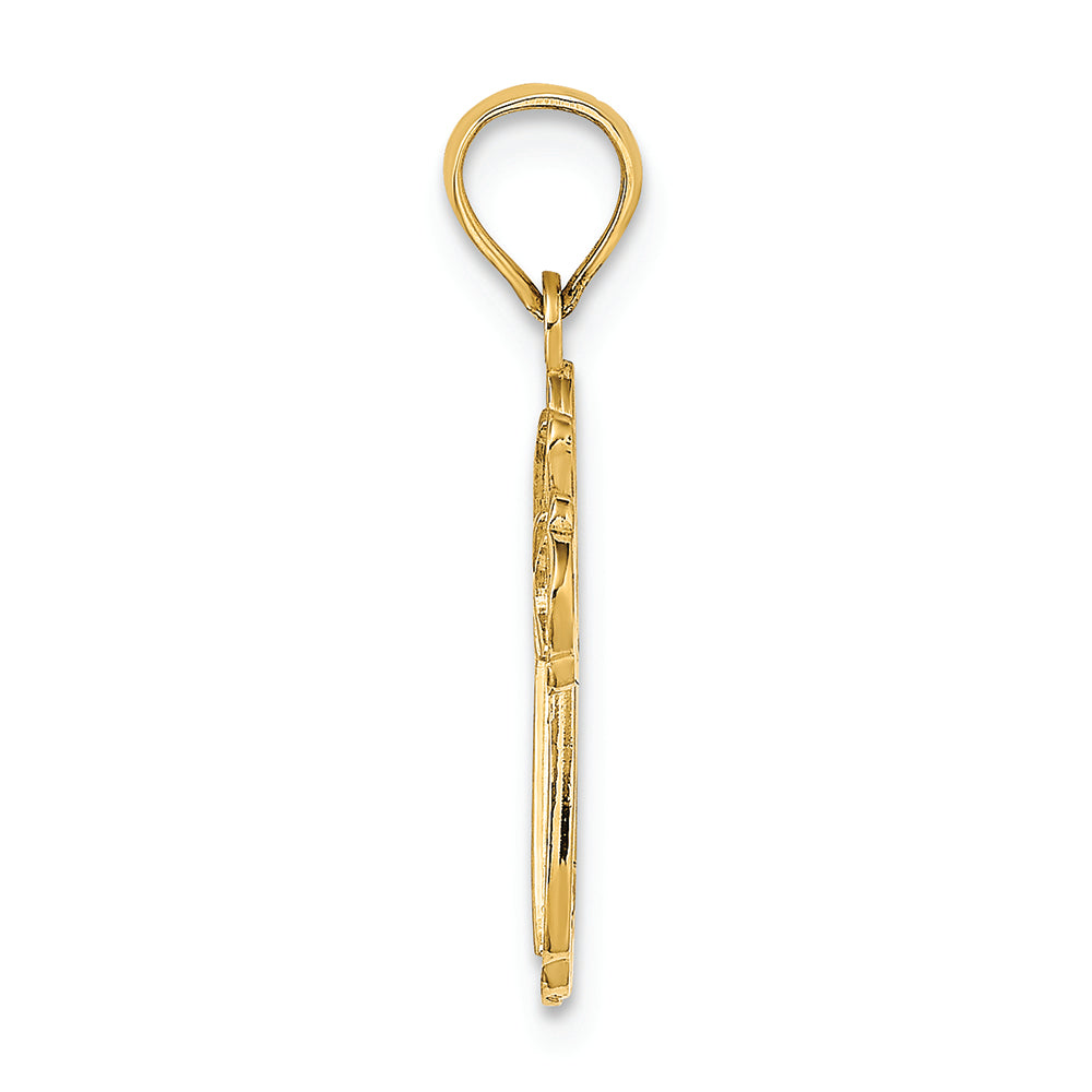 FJC Finejewelers 14k Yellow Gold Cross Inside Cross Charm