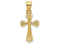 FJC Finejewelers 14k Yellow Gold Cross Inside A Crosssolid Charm