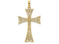 FJC Finejewelers 14k Yellow Gold Celtic Knot Cross Charm