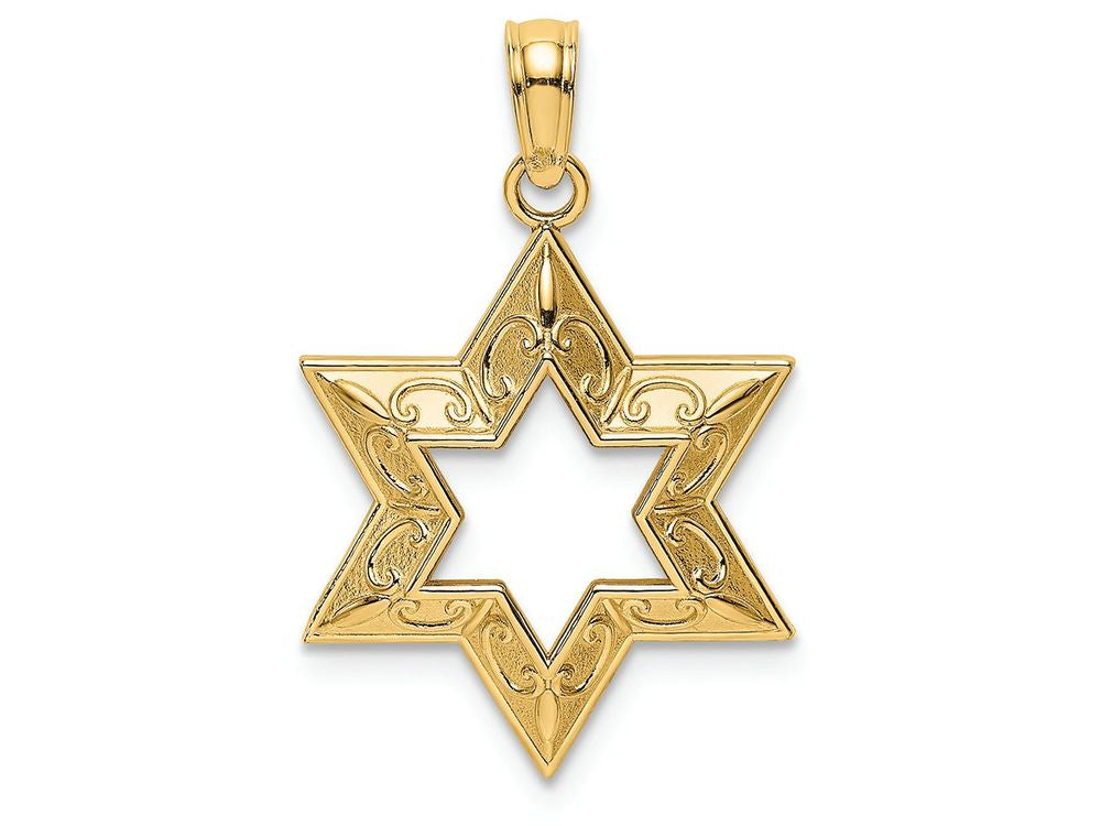 FJC Finejewelers 14k Yellow Gold Jewish Star Of David Charm