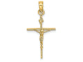 FJC Finejewelers 14k Yellow Gold Crucifixstick Style Charm