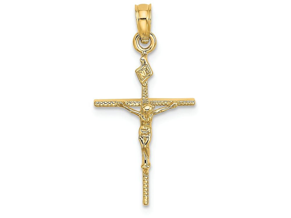 FJC Finejewelers 14k Yellow Gold Crucifixstick Style Charm