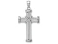 FJC Finejewelers 14k White Gold Cross with "x" Center And Double Endcaps Charm