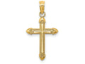 FJC Finejewelers 14k Yellow Gold Cross with Scroll Design On Tips Charm