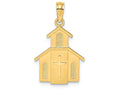 FJC Finejewelers 14k Yellow Gold Church Charm with Cross Door