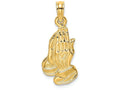 FJC Finejewelers 14k Yellow Gold Praying Hands Charm