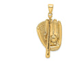 FJC Finejewelers 14k Yellow Gold 3d Baseball Glove Bat Ball Charm