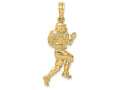 FJC Finejewelers 14k Yellow Gold Football Player Running2 Of 2hp Charm