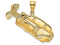 FJC Finejewelers 14k Yellow Gold Golf Bag Charm