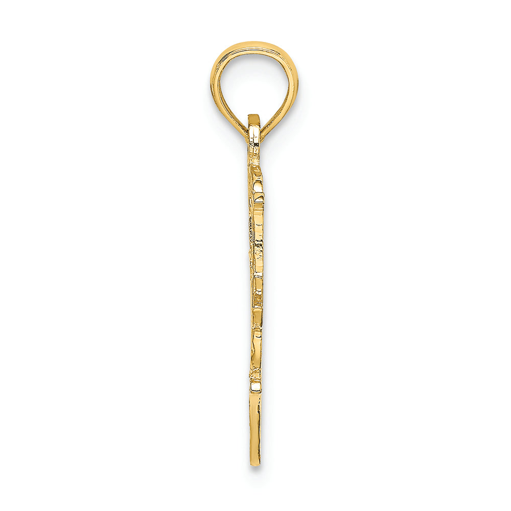 FJC Finejewelers 14k Yellow Gold #1 Nana In Heart Charm