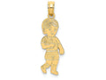 FJC Finejewelers 14k Yellow Gold Little Boywalking Charm