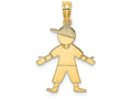 FJC Finejewelers 14k Yellow Gold Boy with Baseball Cap Charm