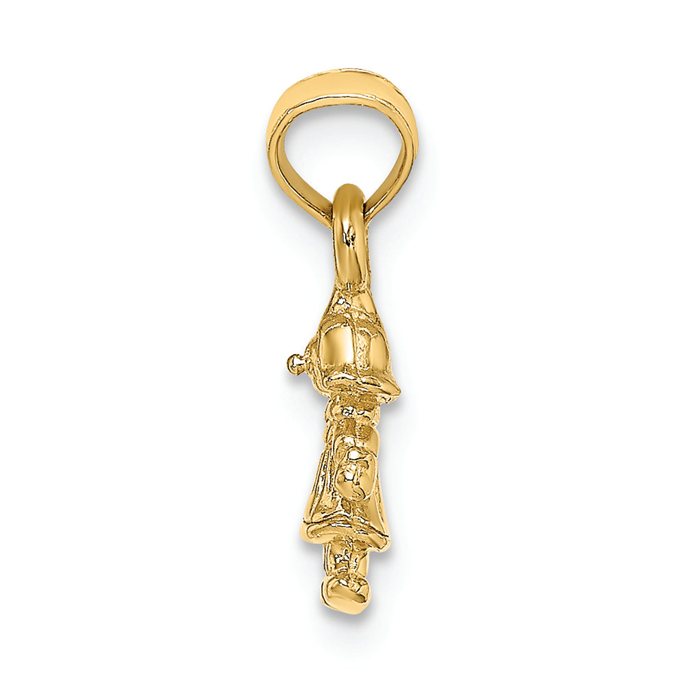 FJC Finejewelers 14k Yellow Gold 3d Mini Doll Charm (little Girl)
