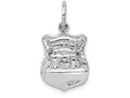 FJC Finejewelers 14k White Gold Police Badge Charm