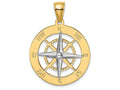 FJC Finejewelers Nautical Compass White Needle Charm