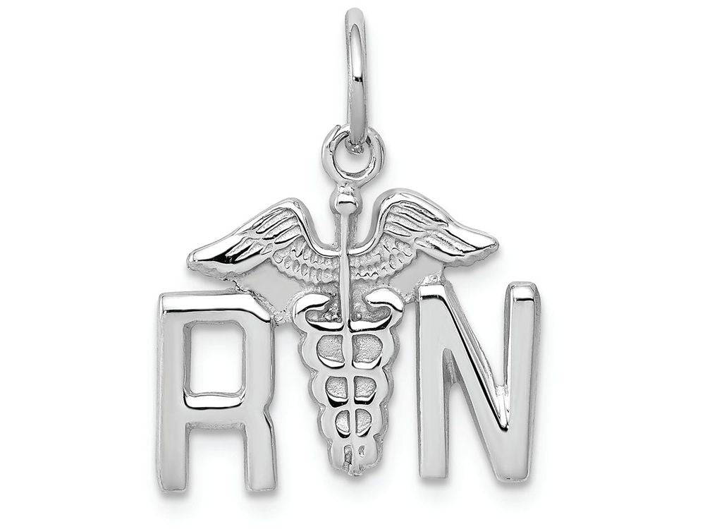FJC Finejewelers 14k White Gold Rn Charm