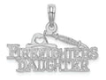 FJC Finejewelers 14k White Gold Firefighter's Daughter Charm