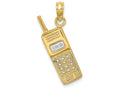 FJC Finejewelers 14k Two-tone Gold 3d Cell Phonetwo-color Charm