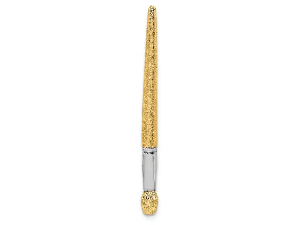 FJC Finejewelers 14k Two-tone Gold 3d Oil Paint Brushtwo-color Charm