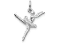 FJC Finejewelers 14k White Gold Polished 3dimensional Ballerina Charm