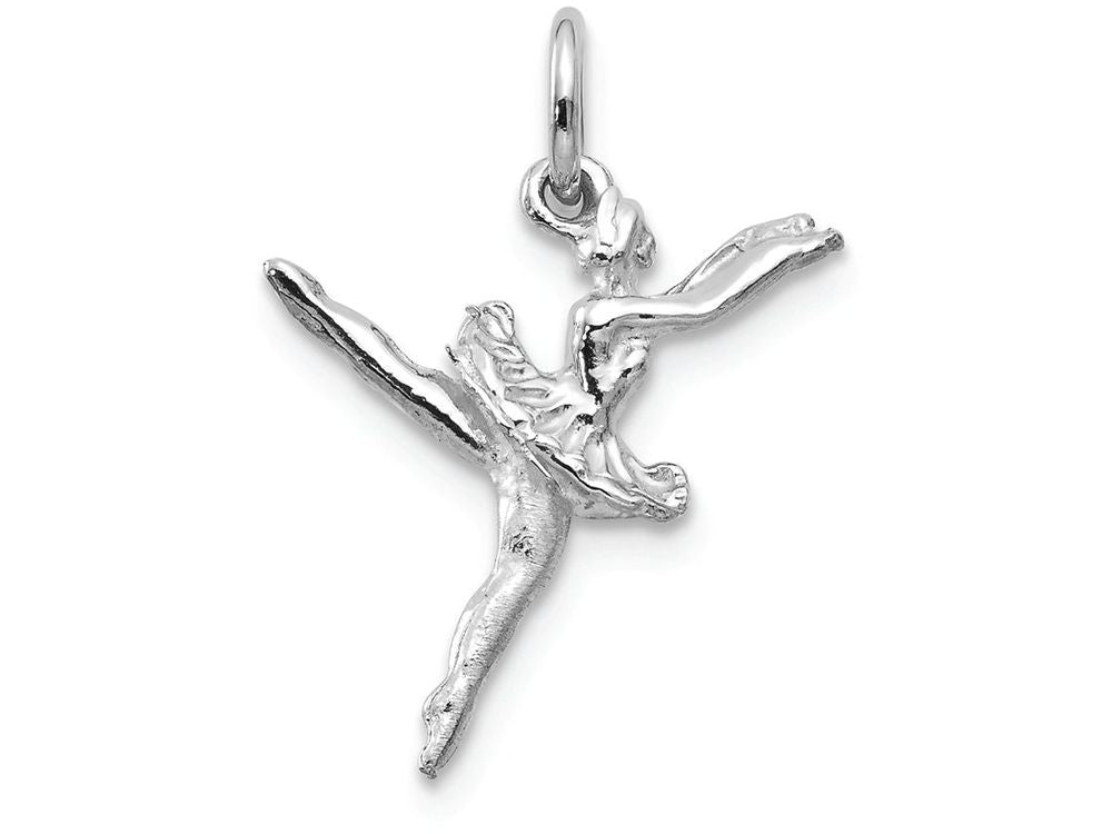 FJC Finejewelers 14k White Gold Polished 3dimensional Ballerina Charm