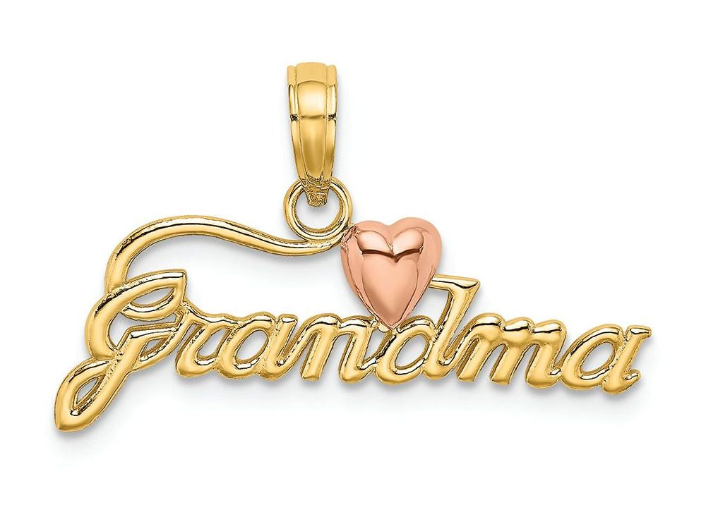 FJC Finejewelers Grandma with Pink Heartscript Charm