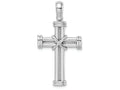 FJC Finejewelers 14k White Gold Cross with "x" Center Double Endcaps Charm