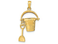 FJC Finejewelers 14k Yellow Gold Key West Pail And Shovel Charm