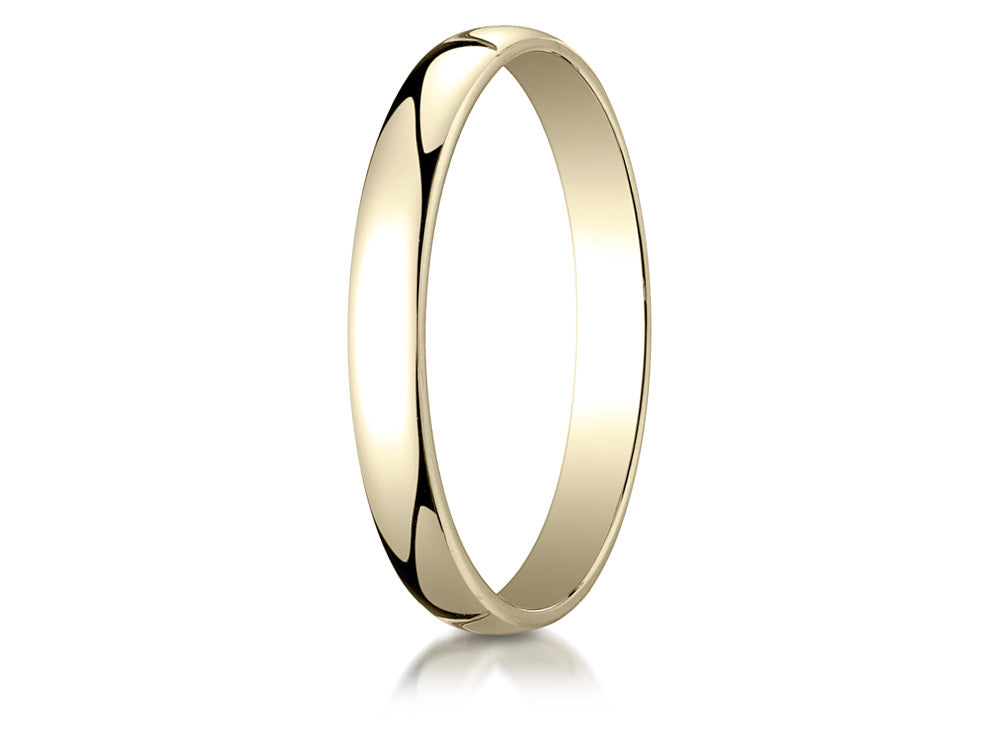 Benchmark 14k White Gold 3.0mm Low Dome Light Ring