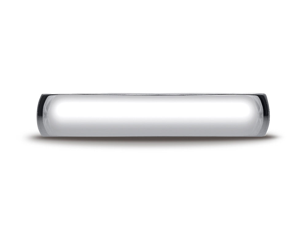 Benchmark 14k White Gold 4.0mm Low Dome Light Ring