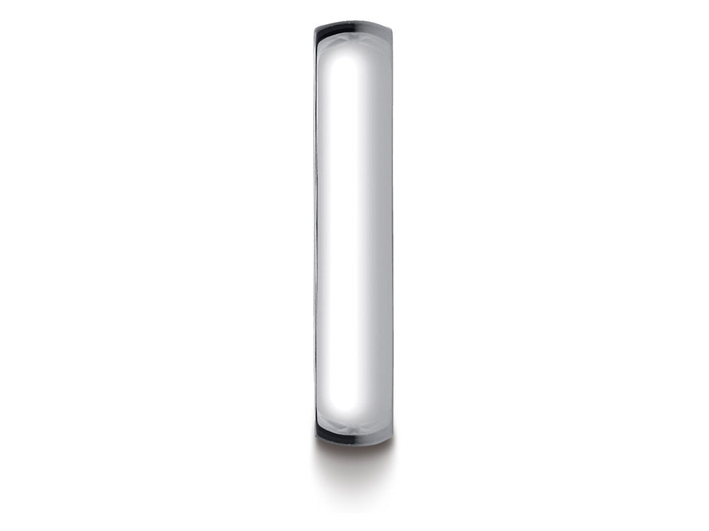 Benchmark 14k White Gold 4.0mm Low Dome Light Ring