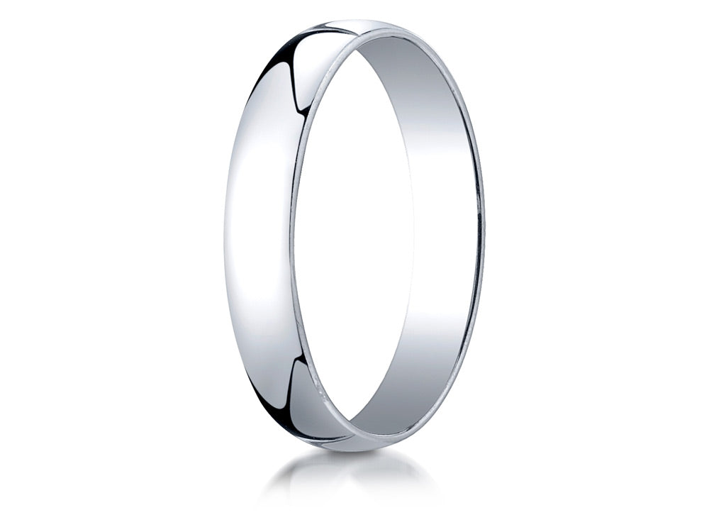 Benchmark 14k White Gold 4.0mm Low Dome Light Ring