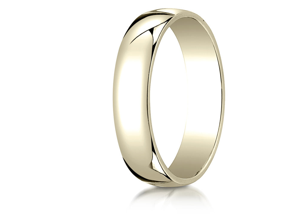 Benchmark 14k White Gold 5.0mm Low Dome Light Ring