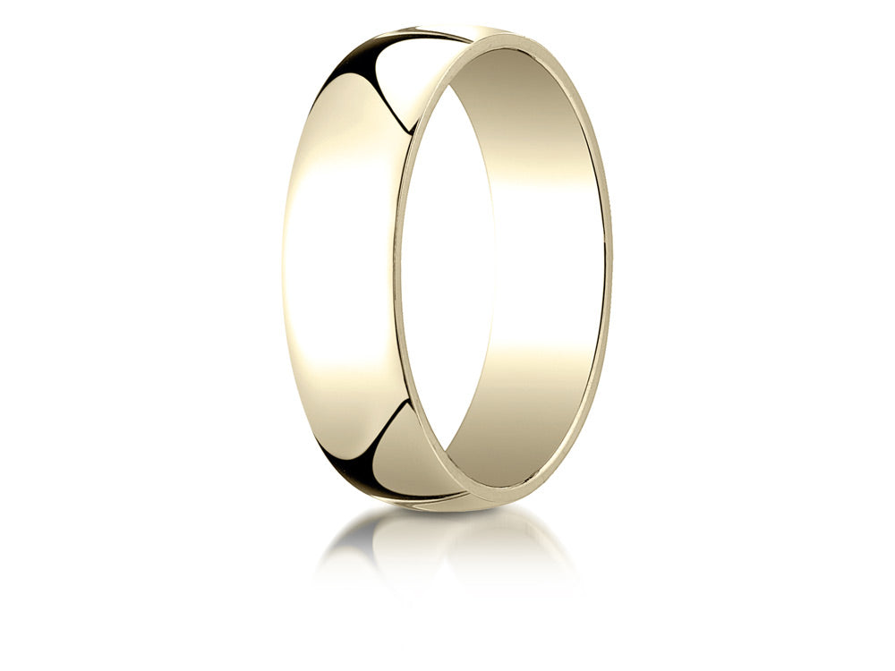 Benchmark 14k White Gold 6.0mm Low Dome Light Ring
