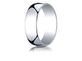 Benchmark 14k White Gold 7.0mm Low Dome Light Ring
