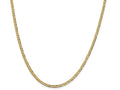 FJC Finejewelers 14 kt Yellow Gold 3.1mm Solid Polished Light Flat Cuban Chain