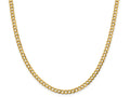 FJC Finejewelers 14 kt Yellow Gold 4.7mm Solid Polished Light Flat Cuban Chain