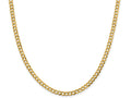 FJC Finejewelers 14 kt Yellow Gold 4.7mm Solid Polished Light Flat Cuban Chain