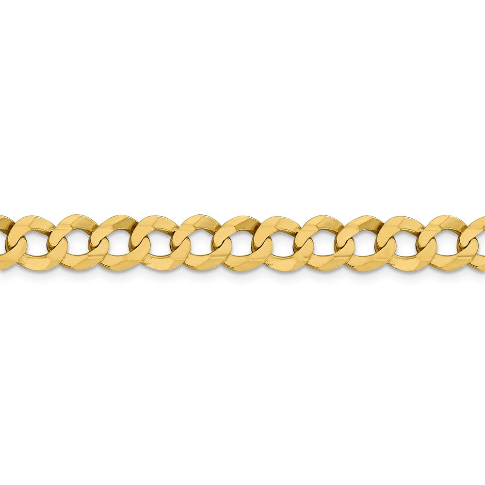 FJC Finejewelers 14 kt Yellow Gold 8.3mm Solid Polished Light Flat Cuban Chain