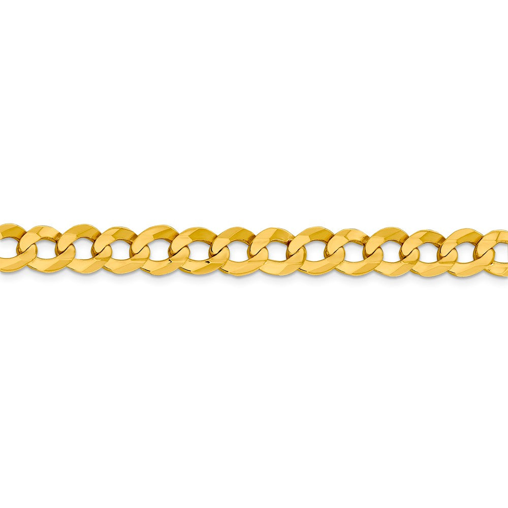 FJC Finejewelers 14 kt Yellow Gold 9.4mm Solid Polished Light Flat Cuban Chain