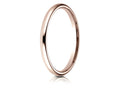 Benchmark 14k Rose Gold 2mm Slightly Domed Standard Comfort-fit Wedding Band / Ring