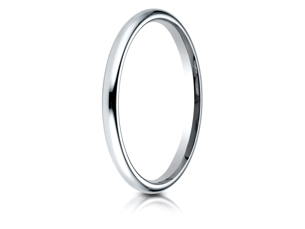 Benchmark 14k Gold 2mm Slightly Domed Standard Comfort-fit Wedding Band / Ring