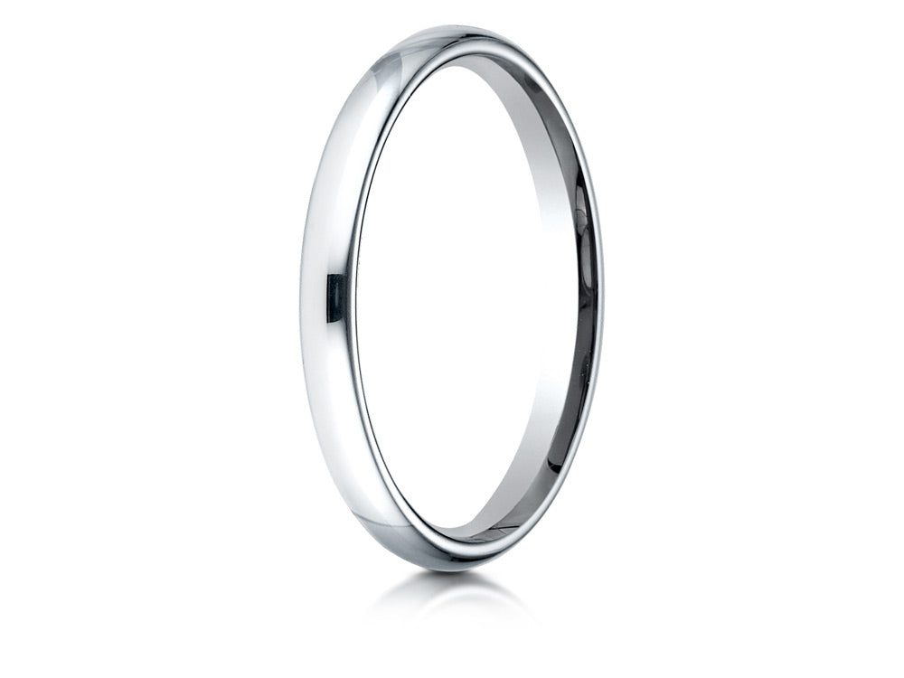 Benchmark 14k Gold 2.5mm Slightly Domed Standard Comfort-fit Wedding Band / Ring